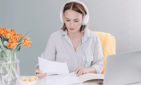A transcriptionist providing cheap and reliable transcripts oakland to customers needing accurate document conversion.